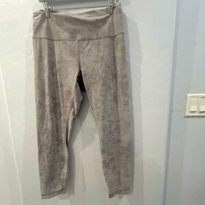 Lululemon Purple/ Gray High-Waisted Leggings Size Large Excellent Condition